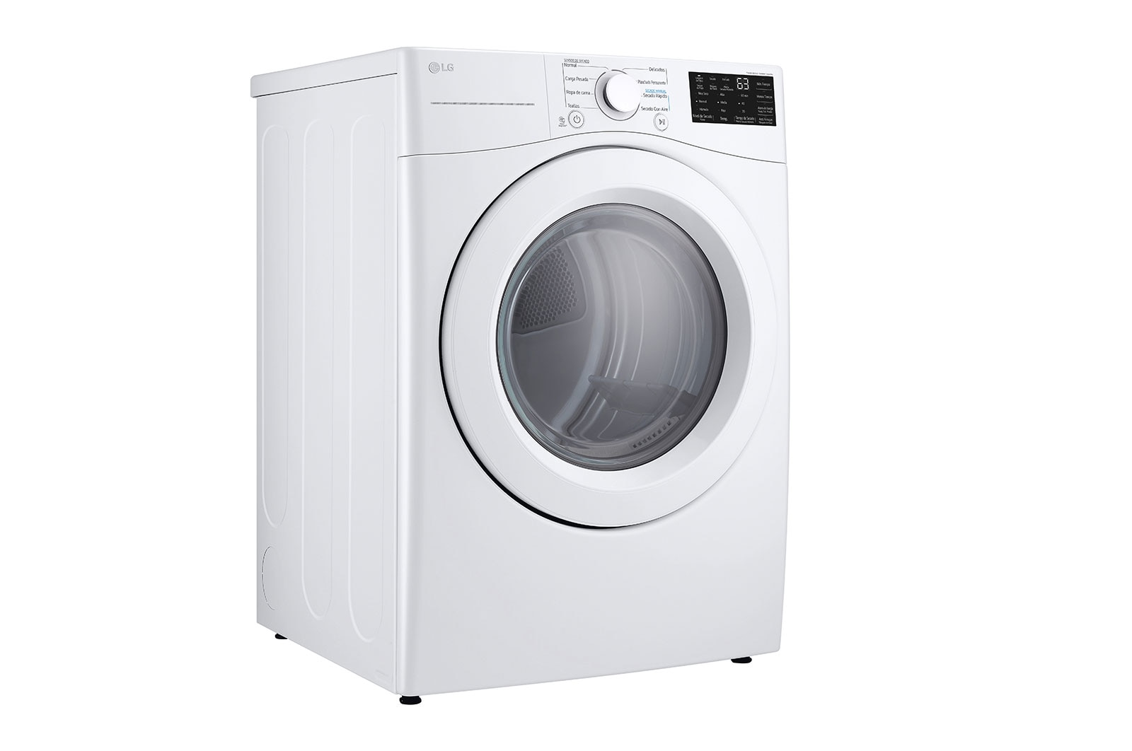 LG Secadora a Gas Carga Frontal 7.4p³ Sensor Dry Smart Diagnosis™ Blanco , DF50WV2S6W