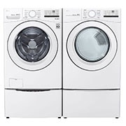 LG 7.4 cu.ft Secadora Electrica de Carga Frontal & Smart Diagnosis, Color Blanco, DLE3400W