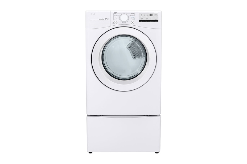 LG 7.4 cu.ft Secadora Electrica de Carga Frontal & Smart Diagnosis, Color Blanco, DLE3400W