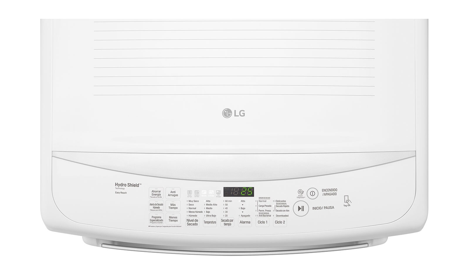 LG 21kg Secadora a Gas de Carga Frontal & Smart Diagnosis, Color Blanco, DT21VSE