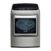 Front view of 22kg Secadora Carga Frontal con ciclos de vapor Turbo Steam, Sensor Dry y Smart Diagnosis™ con color Acero DT22VSSG