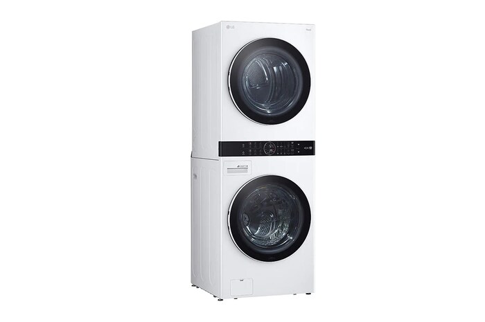 LG Torre de lavado WashTower™ 22kg (lavado)/ 22kg (Secado Electrica) AI Direct Drive™, Steam, Color Blanco, WK22WS6E