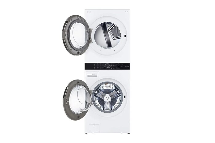 LG Torre de lavado WashTower™ 22kg (lavado)/ 22kg (Secado Electrica) AI Direct Drive™, Steam, Color Blanco, WK22WS6E