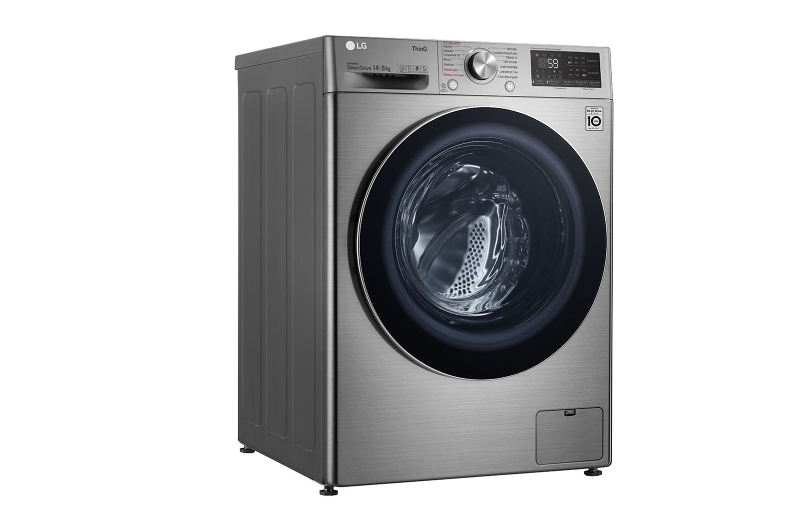 LG Lavadora Secadora Carga Frontal 14Kg/8Kg LG WD14VV3S6C 6 Motion DD Motor Inverter AI Direct Drive color Acero ThinQ™, WD14VV3S6C