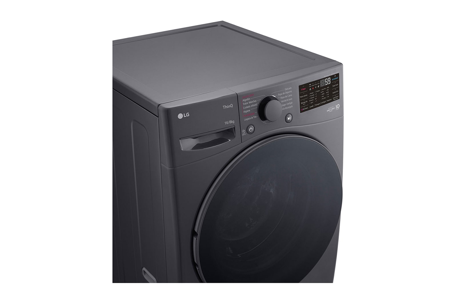 LG Lavasecadora Carga Frontal 16Kg / 8Kg LG WD16MG2S6P  6 Motion DD  Motor Inverter AI Direct Drive™ TurboWash™  ThinQ™\t, WD16MG2S6P