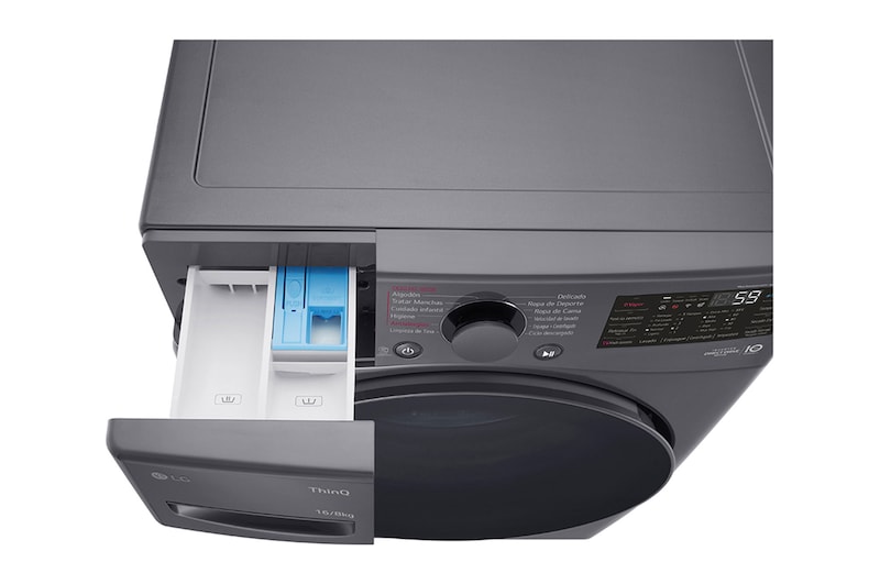 LG Lavasecadora Carga Frontal 16Kg / 8Kg LG WD16MG2S6P  6 Motion DD  Motor Inverter AI Direct Drive™ TurboWash™  ThinQ™\t, WD16MG2S6P