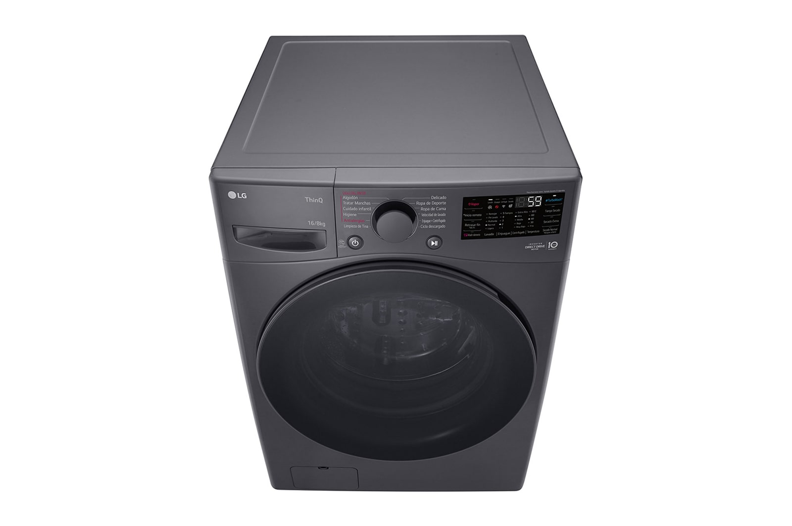 LG Lavasecadora Carga Frontal 16Kg / 8Kg LG WD16MG2S6P  6 Motion DD  Motor Inverter AI Direct Drive™ TurboWash™  ThinQ™\t, WD16MG2S6P