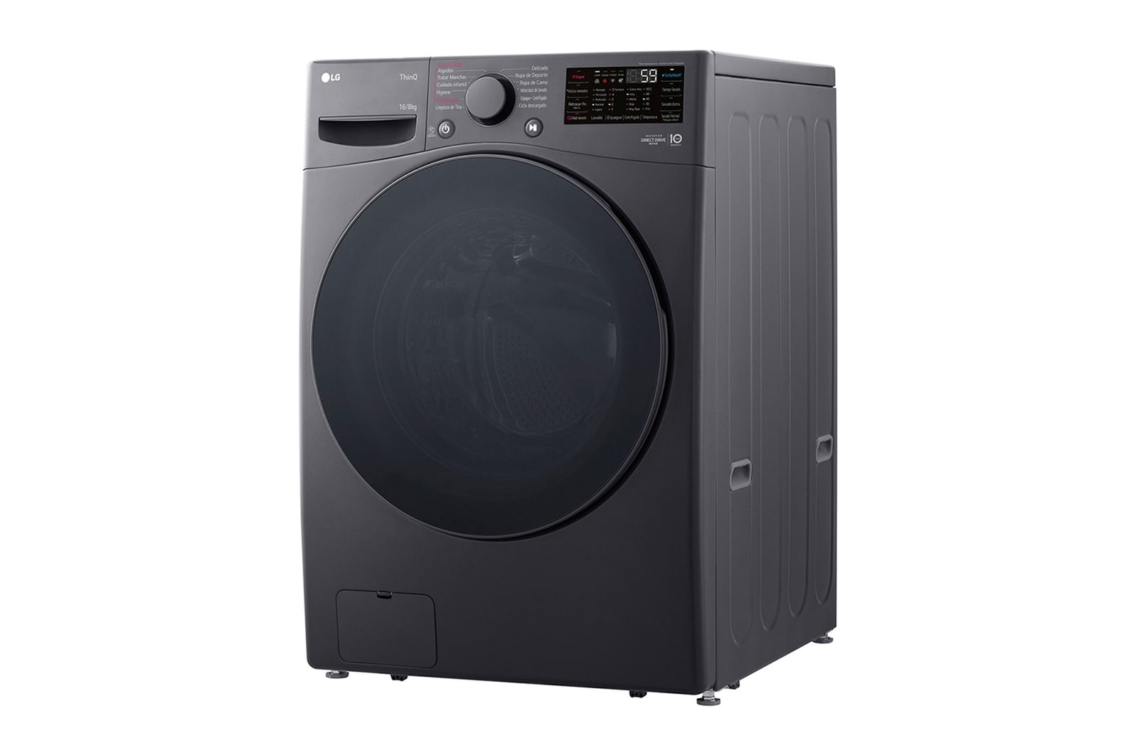 LG Lavasecadora Carga Frontal 16Kg / 8Kg LG WD16MG2S6P  6 Motion DD  Motor Inverter AI Direct Drive™ TurboWash™  ThinQ™\t, WD16MG2S6P