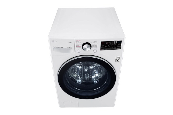 LG Lavadora secadora de 16 KG con tecnología AI DD™ y TurboWash, WD16WG2S6