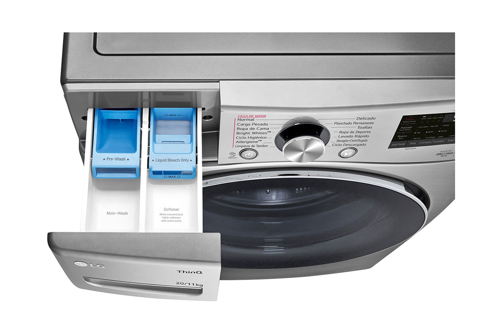 Detergent tray view