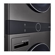 LG Torre de lavado WashTower™  22kg (lavado)/ 22kg (Secado) AI Direct Drive™, Steam, Color Acero Negro, WK22BS6