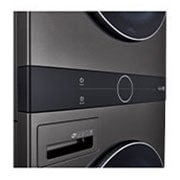 LG Torre de lavado WashTower™ 22kg (lavado)/ 22kg (Secado Electrica)AI Direct Drive™, Steam, Color Acero Negro., WK22BS6E