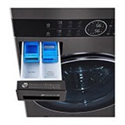 LG Torre de lavado WashTower™  22kg (lavado)/ 22kg (Secado) AI Direct Drive™, Steam, Color Acero Negro, WK22BS6