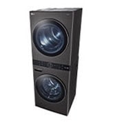 LG Torre de lavado WashTower™  22kg (lavado)/ 22kg (Secado) AI Direct Drive™, Steam, Color Acero Negro, WK22BS6