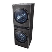 LG Torre de lavado WashTower™ 22kg (lavado)/ 22kg (Secado Electrica)AI Direct Drive™, Steam, Color Acero Negro., WK22BS6E