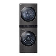 LG Torre de lavado WashTower™ 22kg (lavado)/ 22kg (Secado Electrica)AI Direct Drive™, Steam, Color Acero Negro., WK22BS6E
