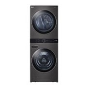 LG Torre de lavado WashTower™  22kg (lavado)/ 22kg (Secado) AI Direct Drive™, Steam, Color Acero Negro, WK22BS6