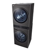 LG Torre de Lavado WashTower™ 22kg (lavado)/ 22kg (Secado) AI Direct Drive™, Steam, Color Acero Negro, WK22BS6
