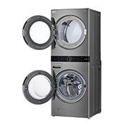 LG Torre de lavado WashTower™ (Lavadora y Secadora) LG Carga Frontal Inverter AI DD (Con Inteligencia Artificial) y Conectividad LG ThinQ 22Kg / 22Kg - Silver, WK22VS6P
