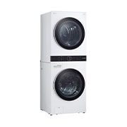LG Torre de lavado eléctrica (Lavadora y Secadora) Carga Frontal Inverter AI DD (Con Inteligencia Artificial) y Conectividad LG ThinQ 22Kg / 22Kg - Blanco, WK22WS6PE