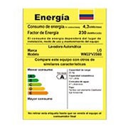 LG 22kg Lavadora Carga Frontal con Direct Drive Inverter & ThinQ, Steam™ Color Acero Negro, WM22BV2S6B