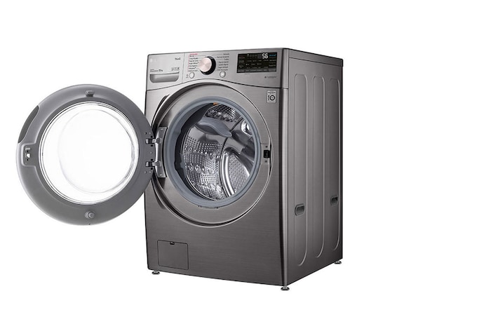 Left side view with open door