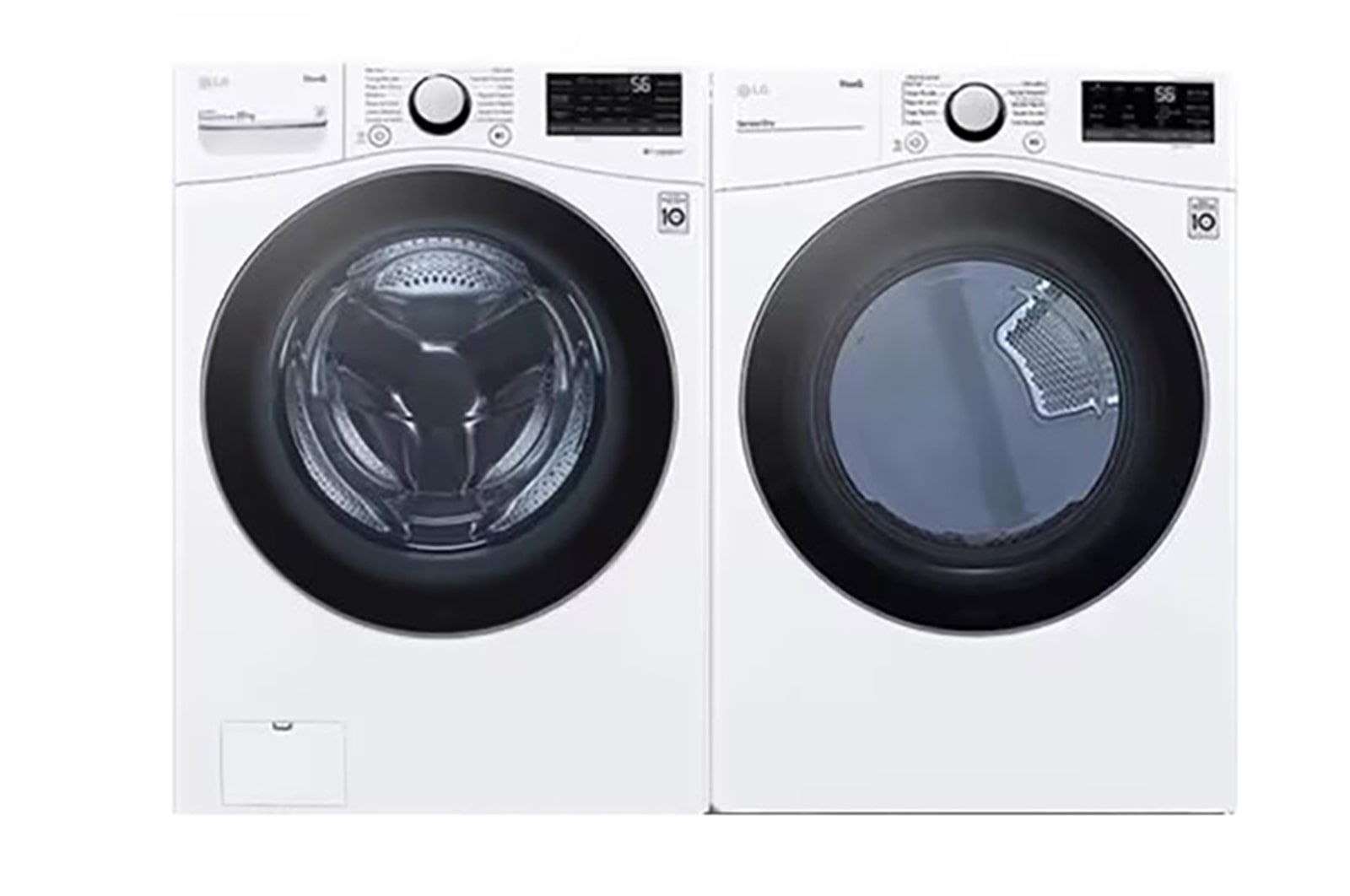 LG La Pareja Perfecta con Paquete Lavadora y Secadora de 22kg color Blanco, WM22WDF22WR