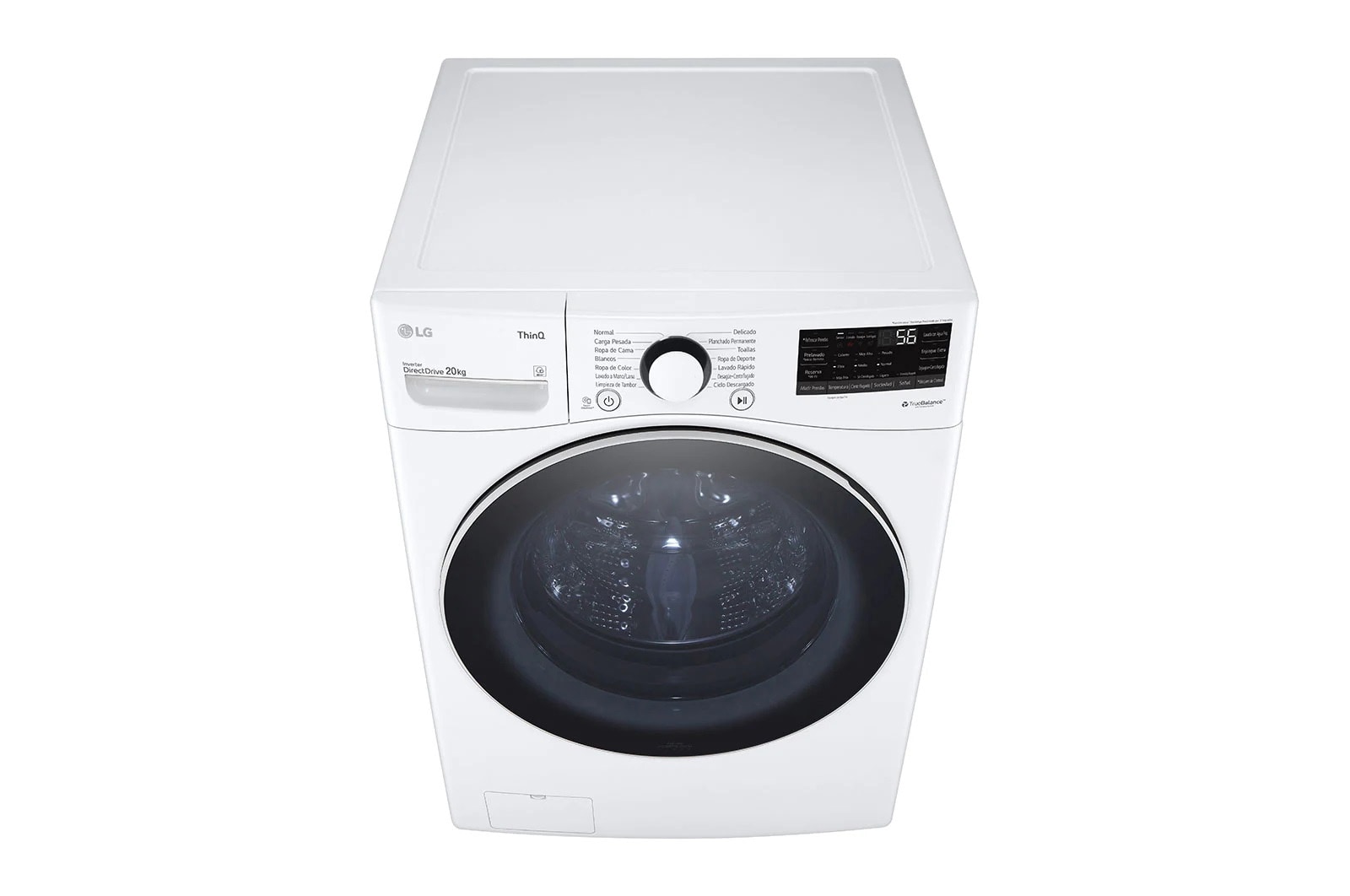LG Lavadora CargaFrontal 22kg  6Motion DD Color Blanco ThinQ™, WM22WV26R