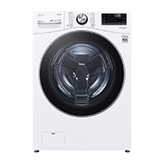 LG Lavadora Carga Frontal 22kg/48lbs, Steam, Vidrio templado, Color Blanco, LG ThinQ, WM22WV2S6BR