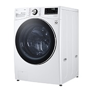 LG Lavadora Carga Frontal 22kg/48lbs, Steam, Vidrio templado, Color Blanco, LG ThinQ, WM22WV2S6BR