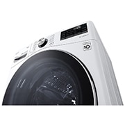 LG Lavadora Carga Frontal 22kg/48lbs, Steam, Vidrio templado, Color Blanco, LG ThinQ, WM22WV2S6BR