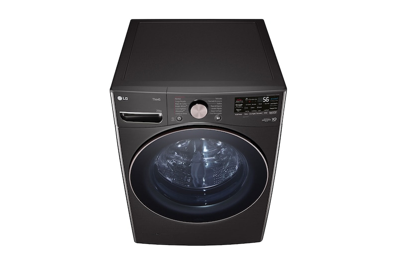 LG Lavadora Carga Frontal 25kg/55lbs LG TurboWash™ 360° Steam™ Black Steel , WM25BV2S6BR
