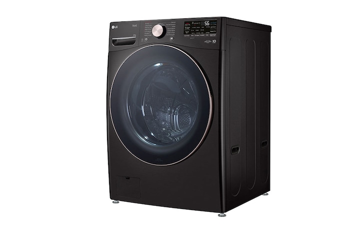 LG Lavadora Carga Frontal 25kg/55lbs LG TurboWash™ 360° Steam™ Black Steel , WM25BV2S6BR