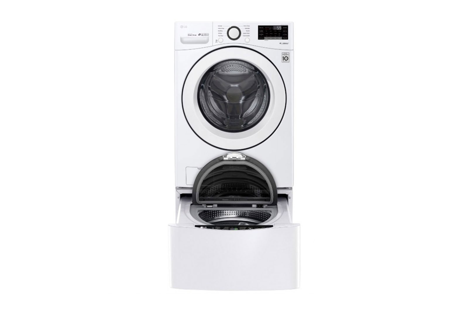 LG 4.5cu.ft Lavadora Carga Frontal Con Direct Drive Inverter & ThinQ, Color Blanco, WM3500CW