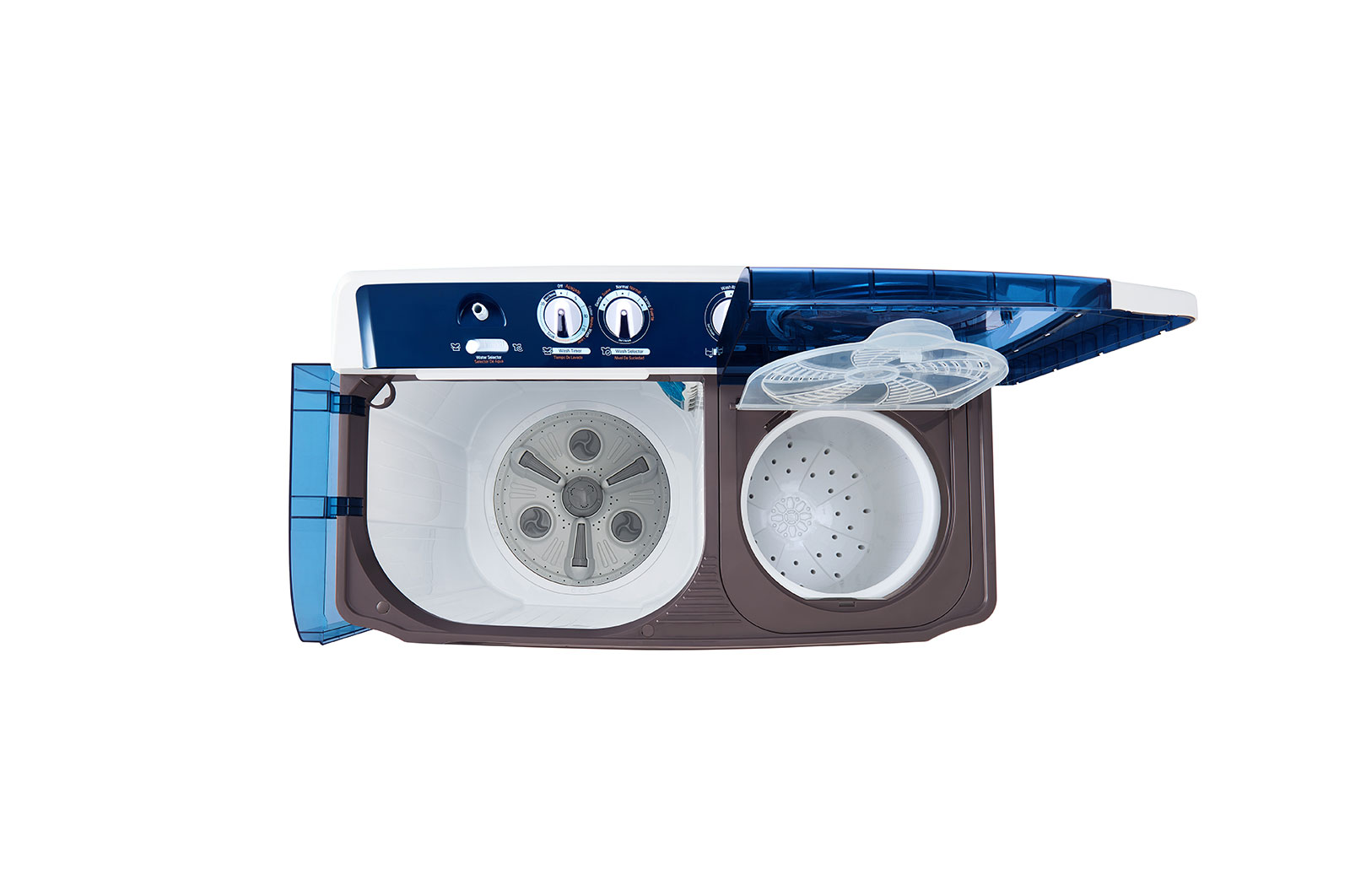 LG Lavadora Doble tina Carga Superior 16.5Kg/10kg  Filtro Atrapa pelusas Wind Jet Dry color Blanco , WP17WAR