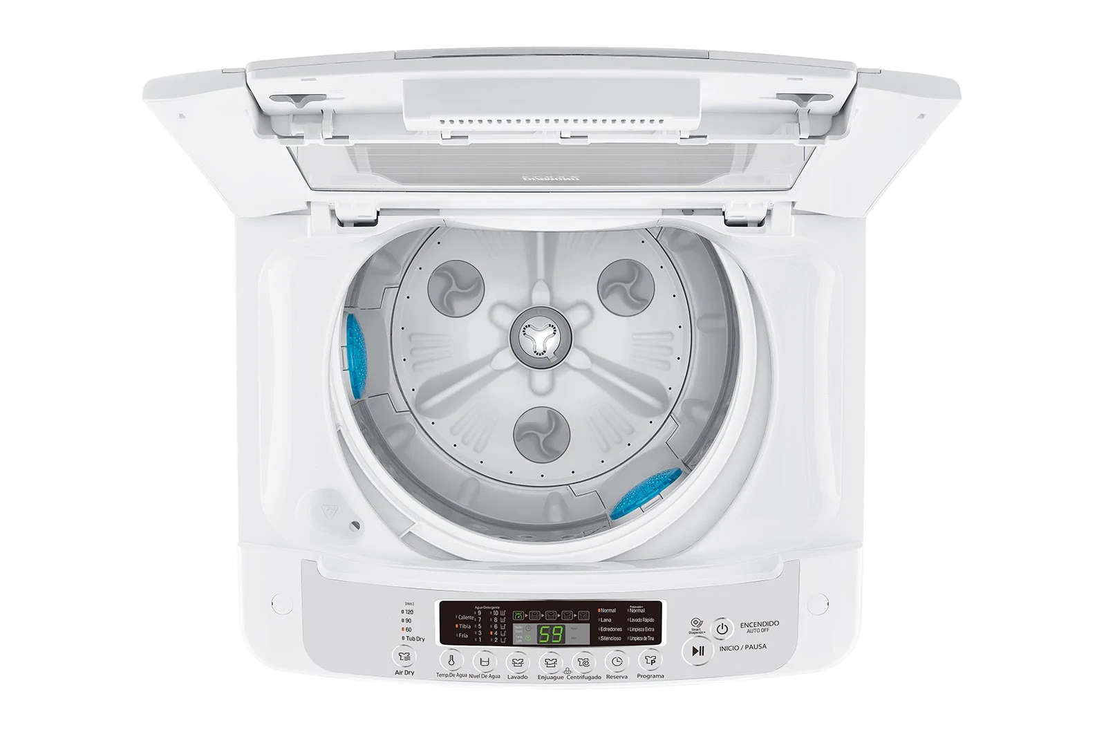 LG 13kg Lavadora Carga Superior, Smart Inverter, Smart Motion, TurboDrum™, Color Blanco, WT13WPBPK