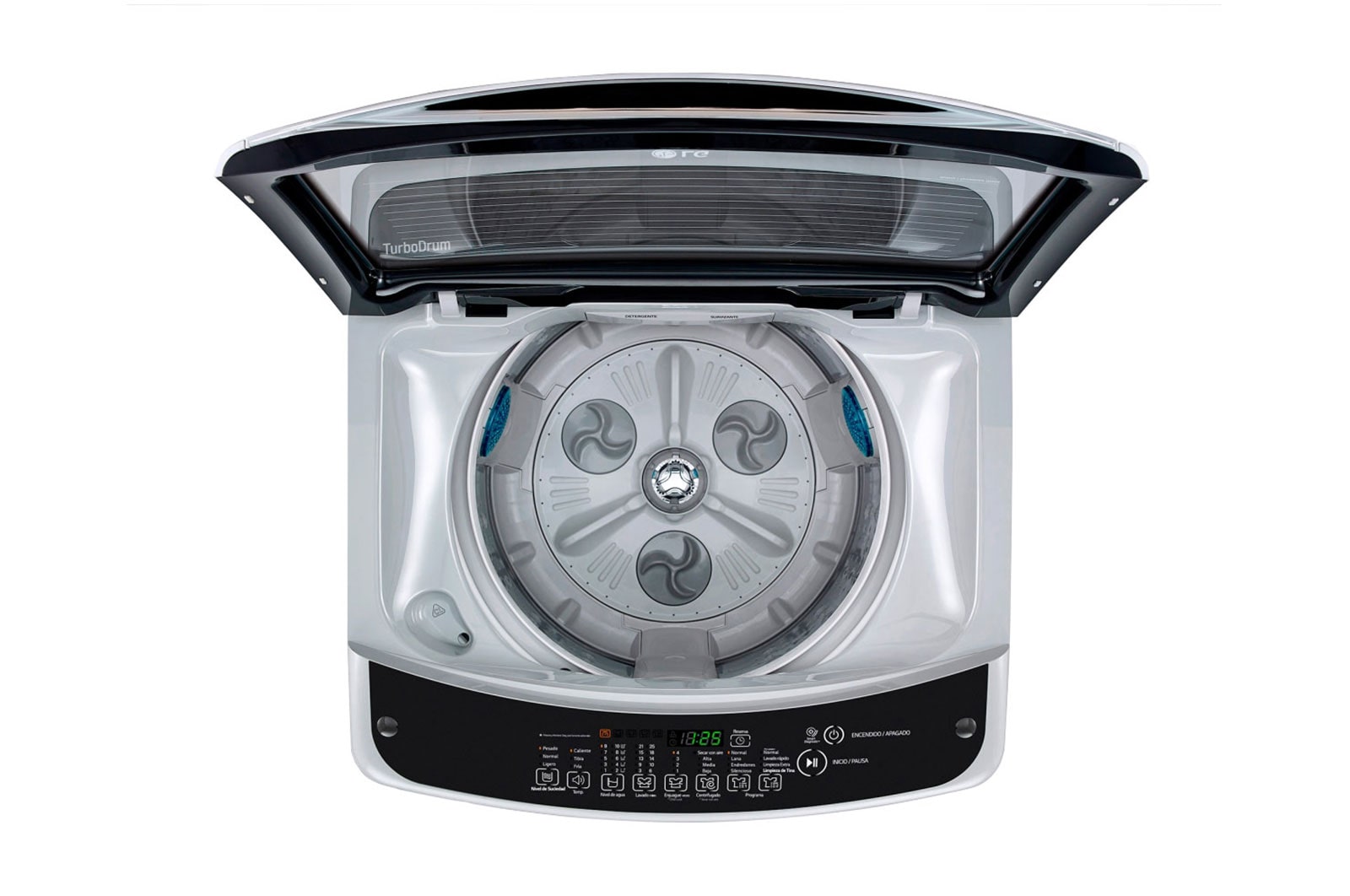LG Lavadora Smart Inverter de Carga Superior, Capacidad 18kgs, SmartMotion™, TurboDrum™, color gris, WT18DSB