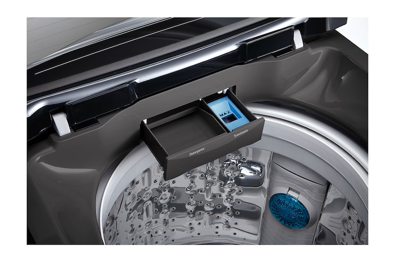 LG 19kg Lavadora Carga Superior, Smart Inverter, Smart Motion, TurboDrum™, Color Gris Oscuro, WT19MBB
