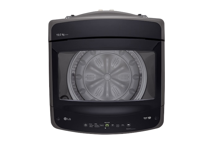 LG Lavadora LG Carga Superior Smart Inverter con LG TurboDrum 19Kg – Gris oxford, WT19MVTM