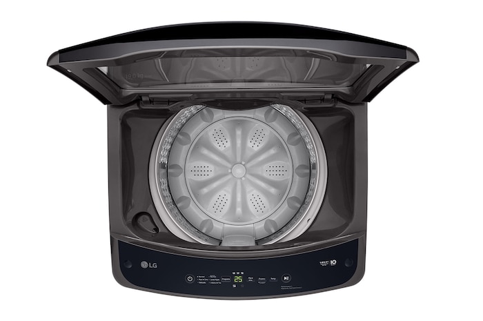 LG Lavadora LG Carga Superior Smart Inverter con LG TurboDrum 19Kg – Gris oxford, WT19MVTM