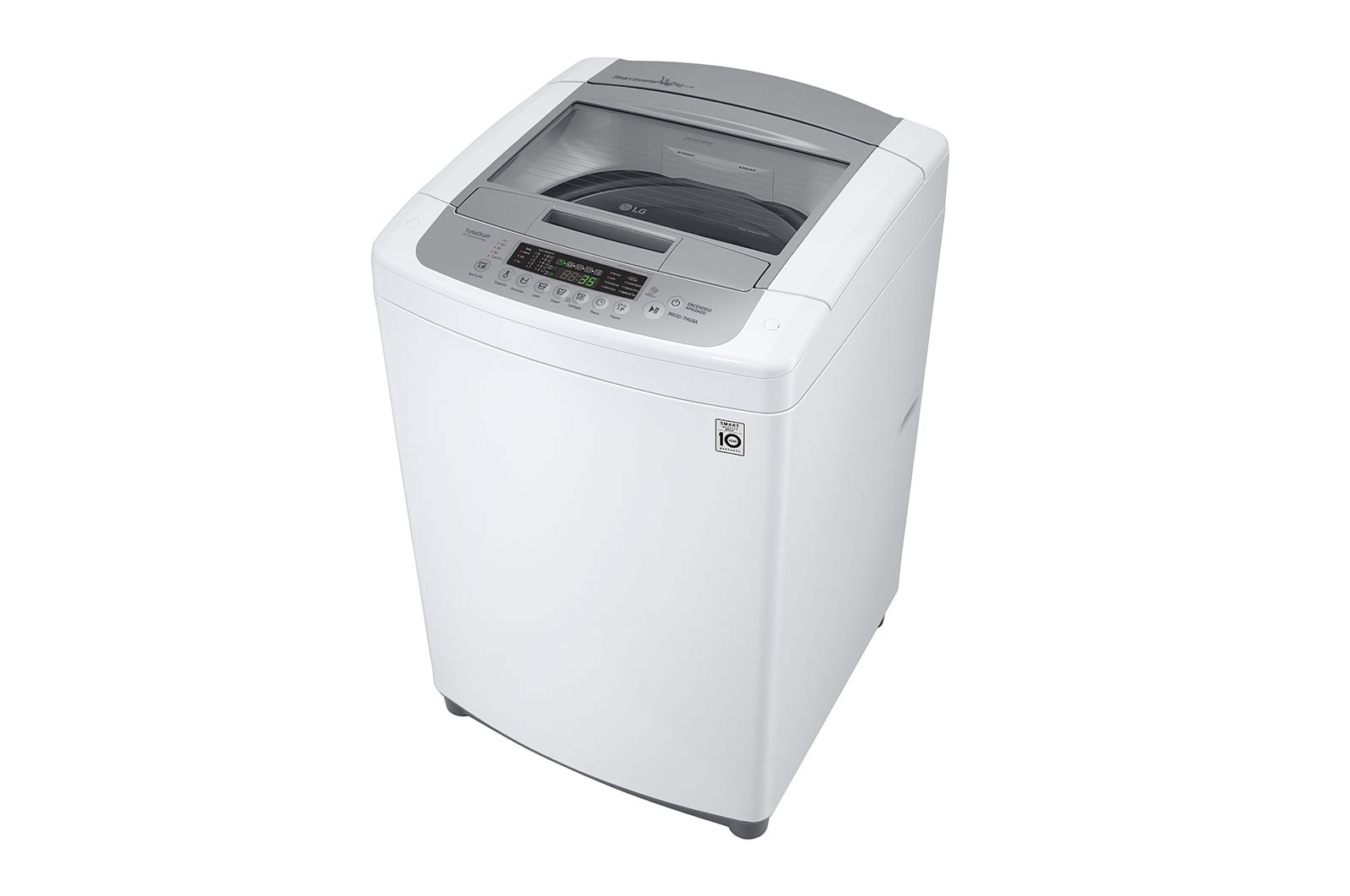 LG Lavadora Carga Superior 19Kg  Motor Inverter TurboDrum™ Smart Diagnosis™ Blanco, WT19WPBK