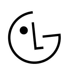 Logotipo de la cara sonriente de LG.