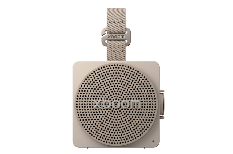 Front view of Bocina LG xboom Mini - Diseño compacto - IP67 - batería 10h - Gris MINI