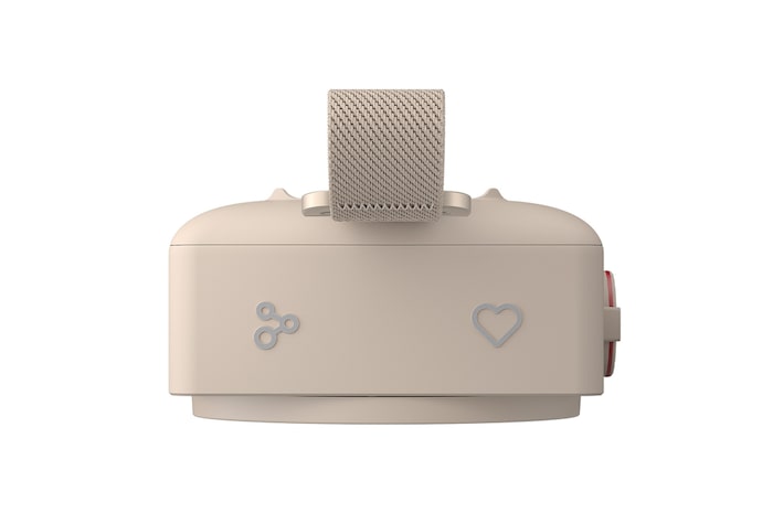 Parlante LG Xboom Mini gris apagado y producir