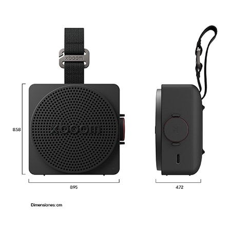 Parlante LG Xboom Mini - Diseño compacto - IP67 - batería 10h - Gris