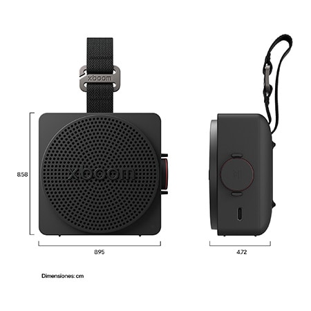 Parlante LG Xboom Mini - Diseño compacto - IP67 - batería 10h - Gris