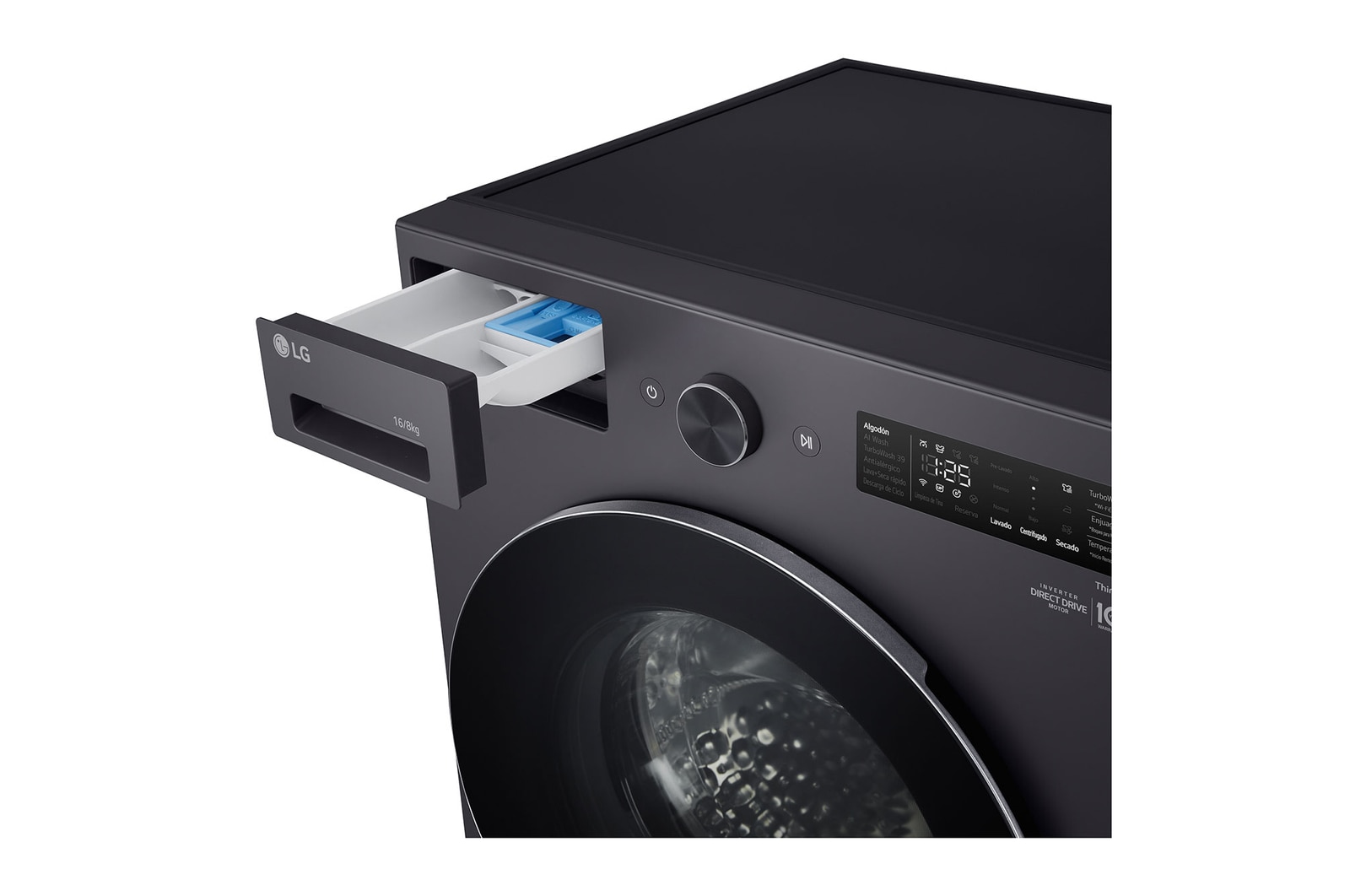 Detergent port view