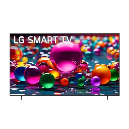 Vista frontal de 43" LG FHD LR60 Smart TV AI 2024 43LR6000PSA