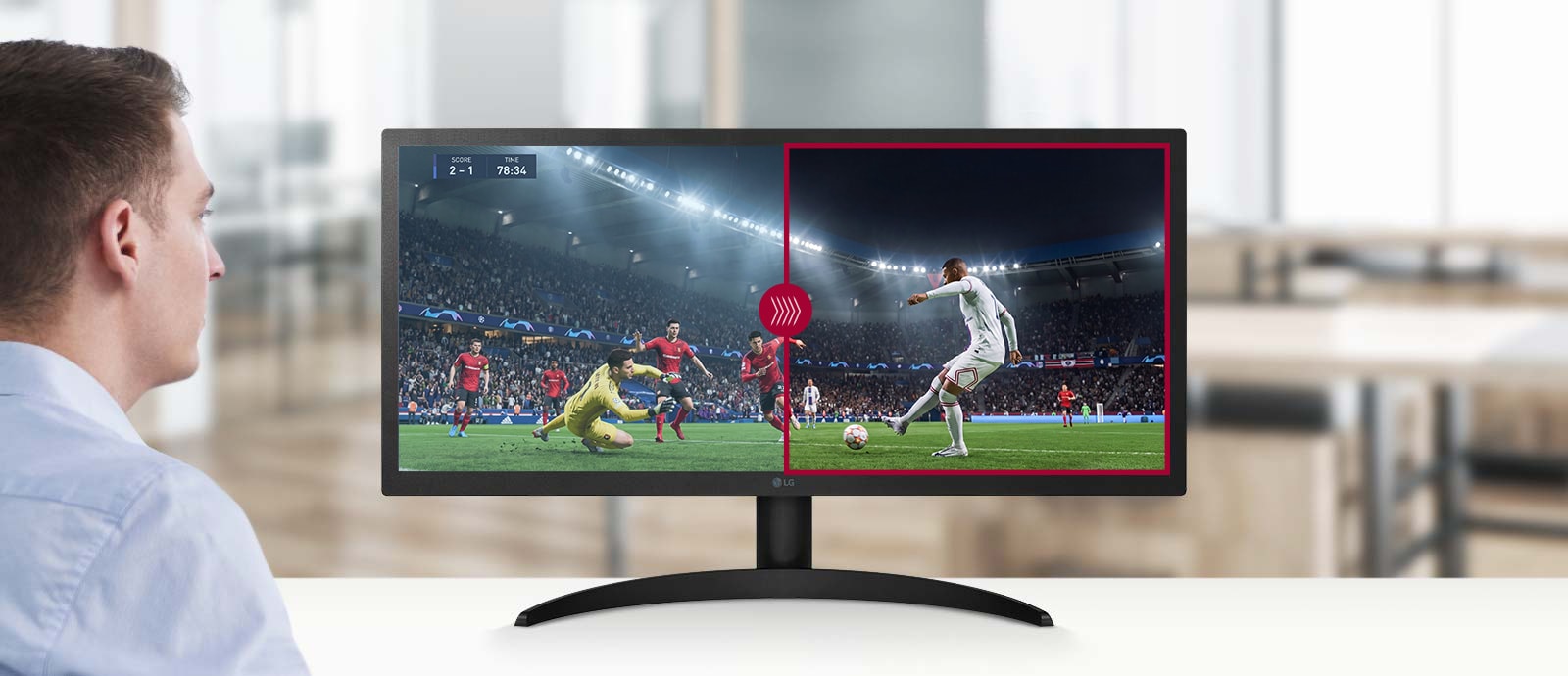Los UltraWide integran varias funciones diseñadas para proteger la vista: •	Reader Mode: reduce el tono azul para lectura tipo papel.  •	Flicker Safe: disminuye el parpadeo.  •	Low Blue Light: minimiza la emisión de azul para reducir cansancio. 