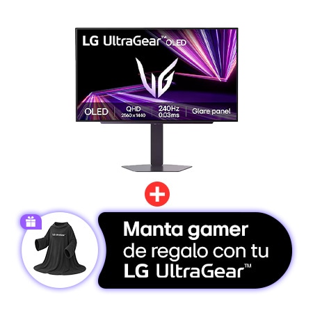 Monitor LG UltraGear™ GX7 OLED QHD de 27" con 240Hz y 0.03ms (GtG) 27GX704A-B